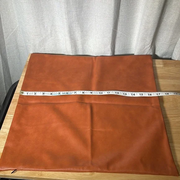 NWOT Faux Leather Throw Pillow cover - Picture 6 of 10
